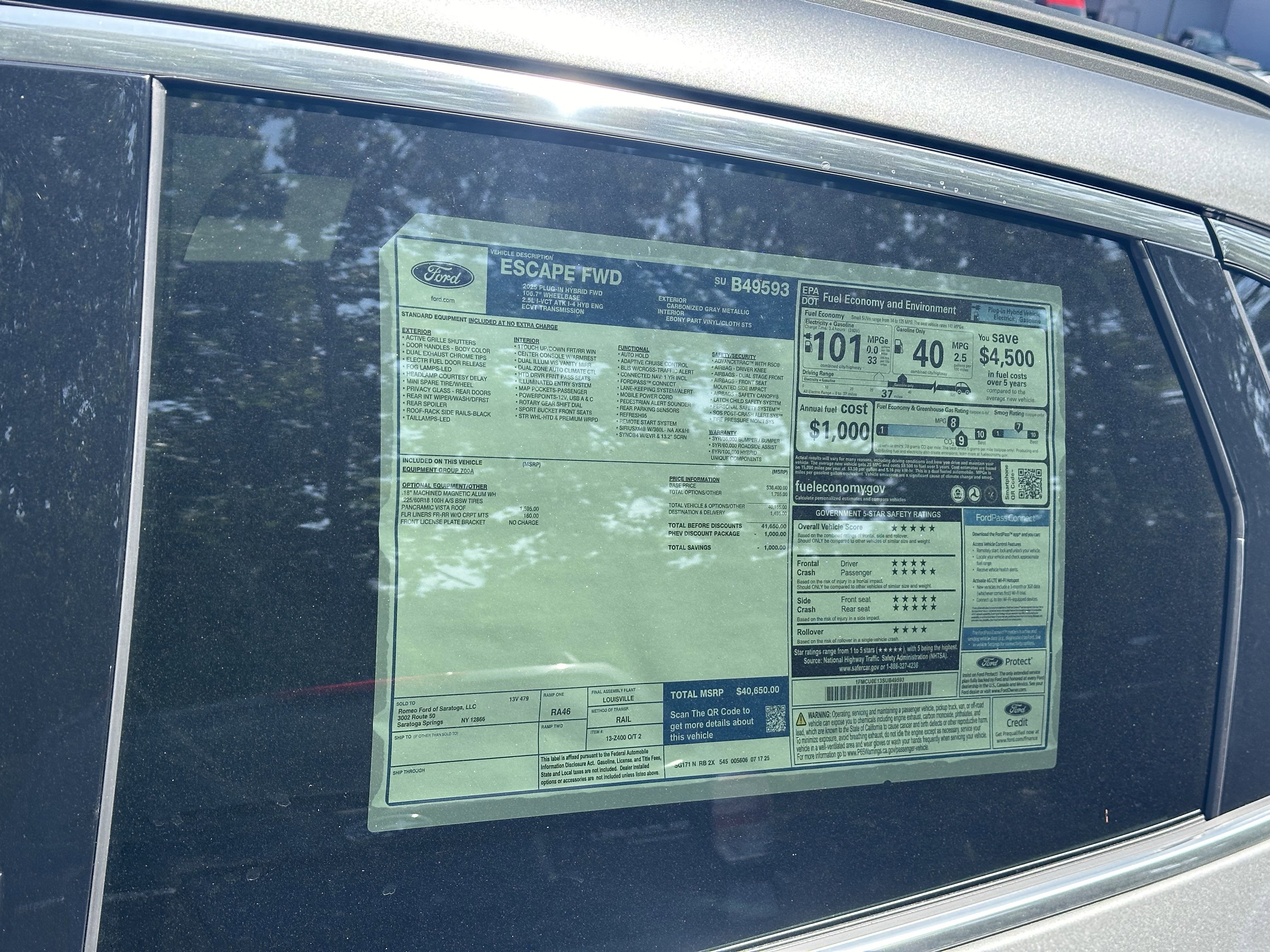 2025 Ford Escape PHEV