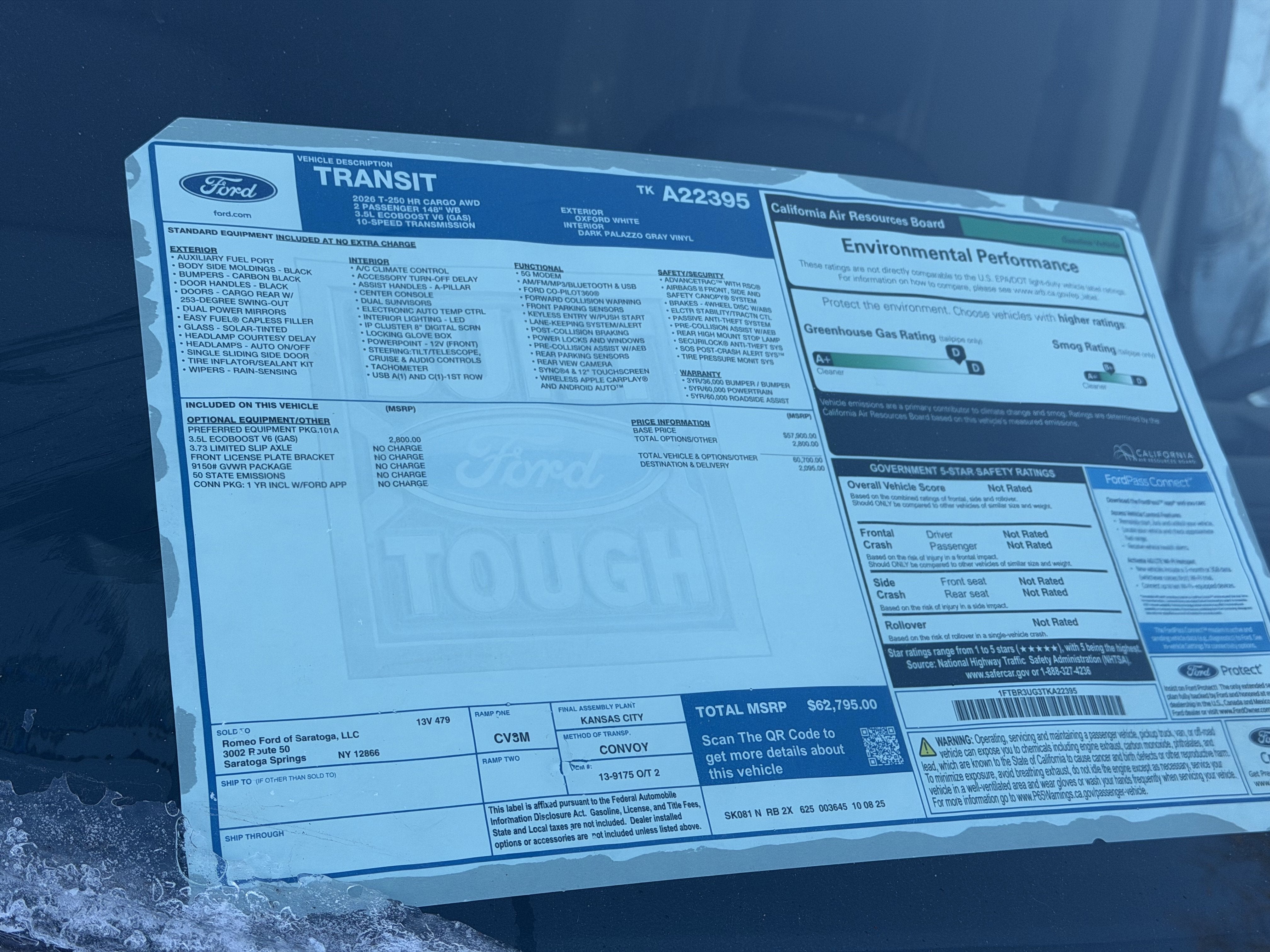 2026 Ford Transit Cargo Van VK