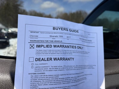 2017 Chevrolet Silverado 1500 Work Truck