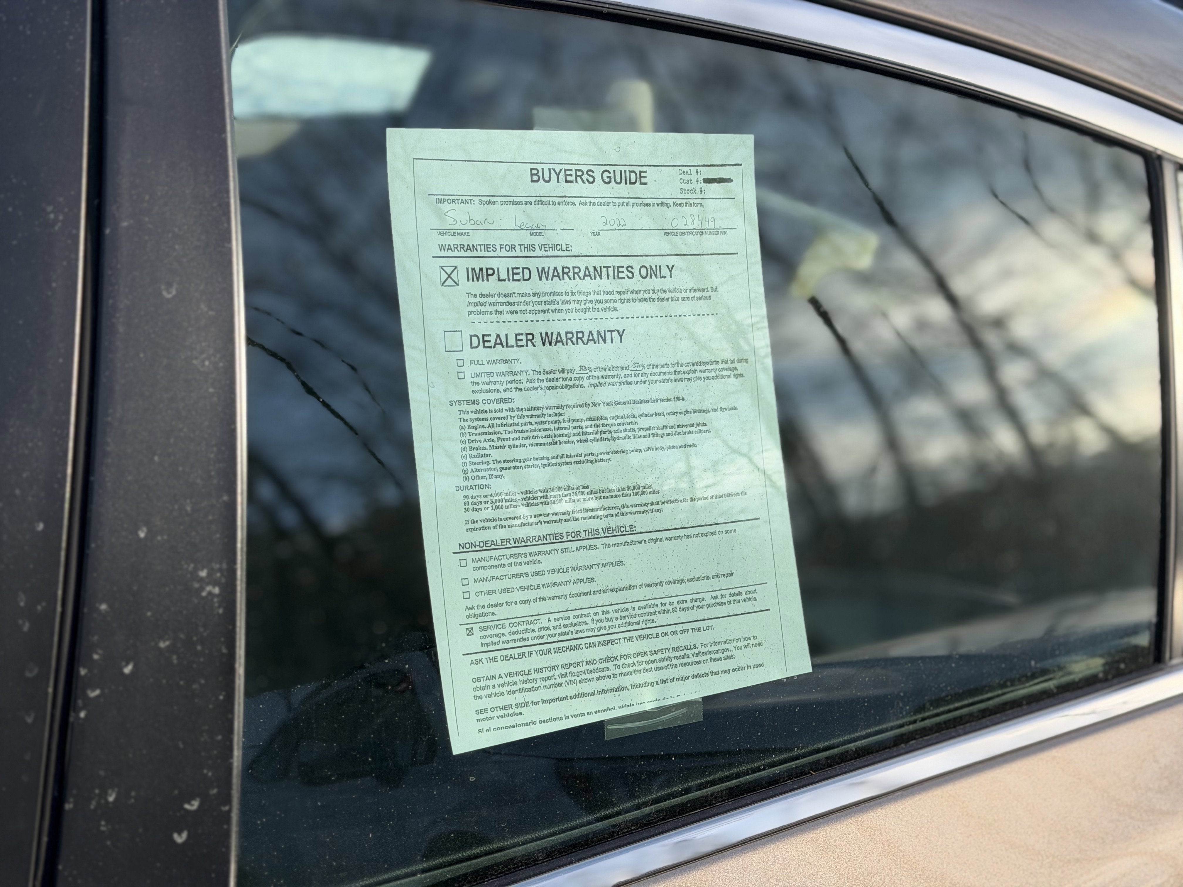 2022 Subaru Legacy Premium