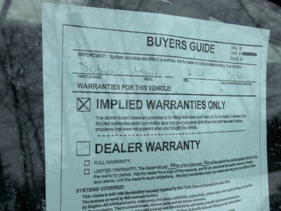 2020 Subaru Legacy Base