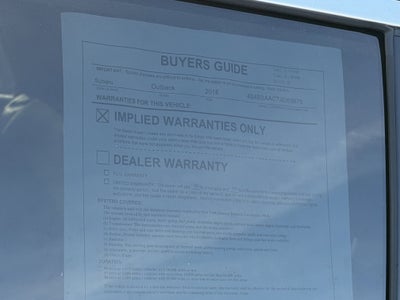 2018 Subaru Outback 2.5i