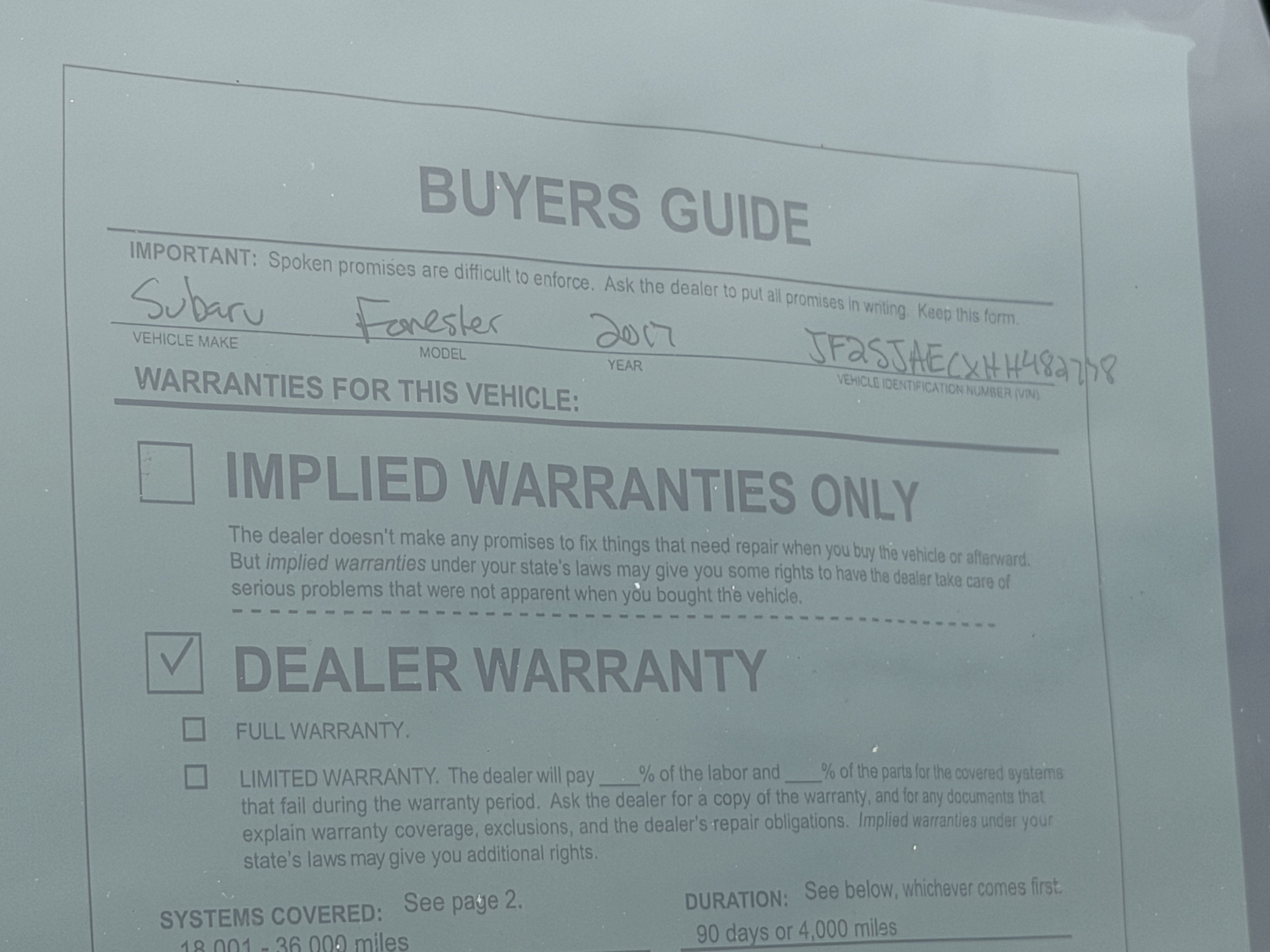 2017 Subaru Forester 2.5i Premium