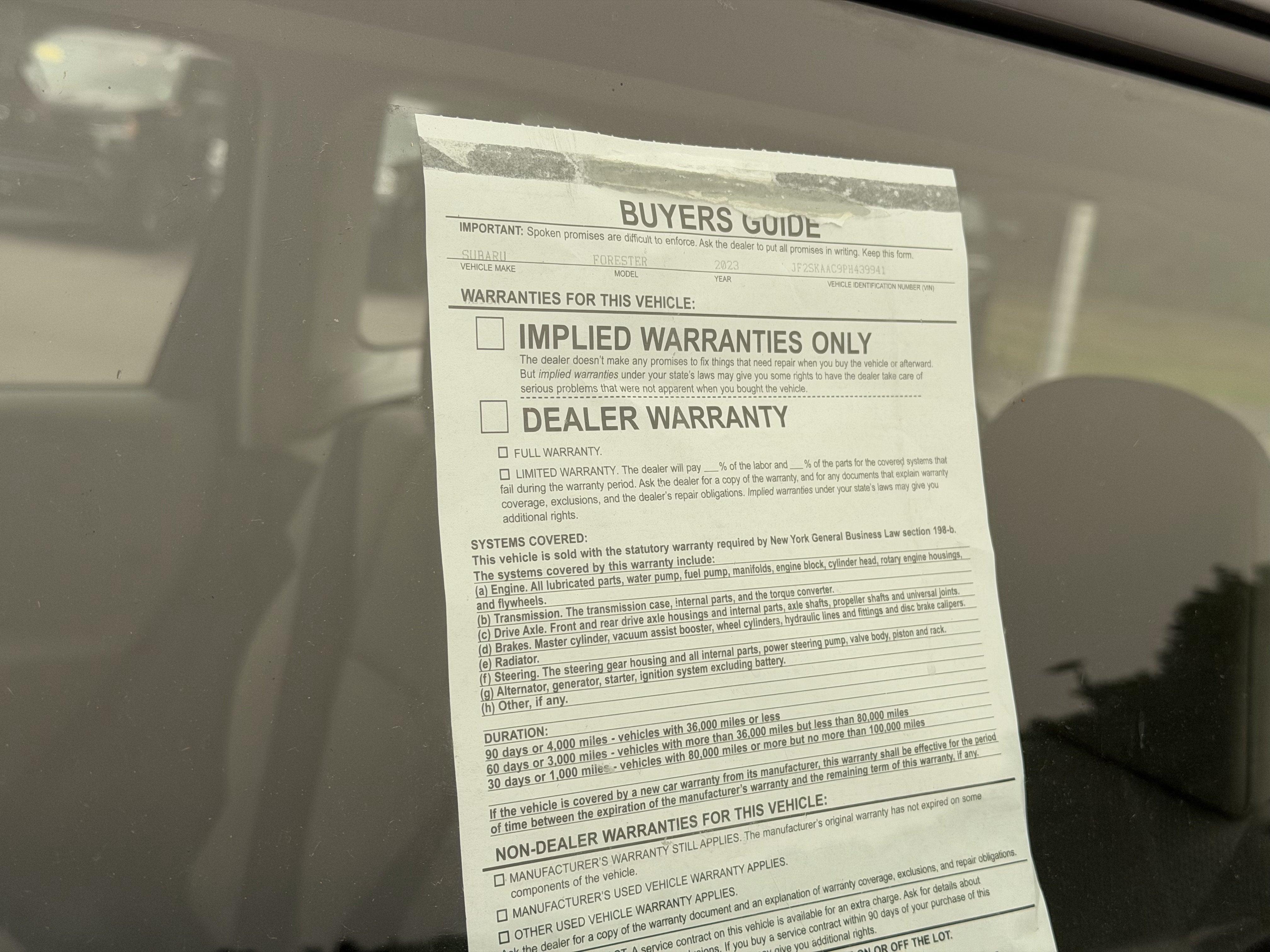 2023 Subaru Forester Base
