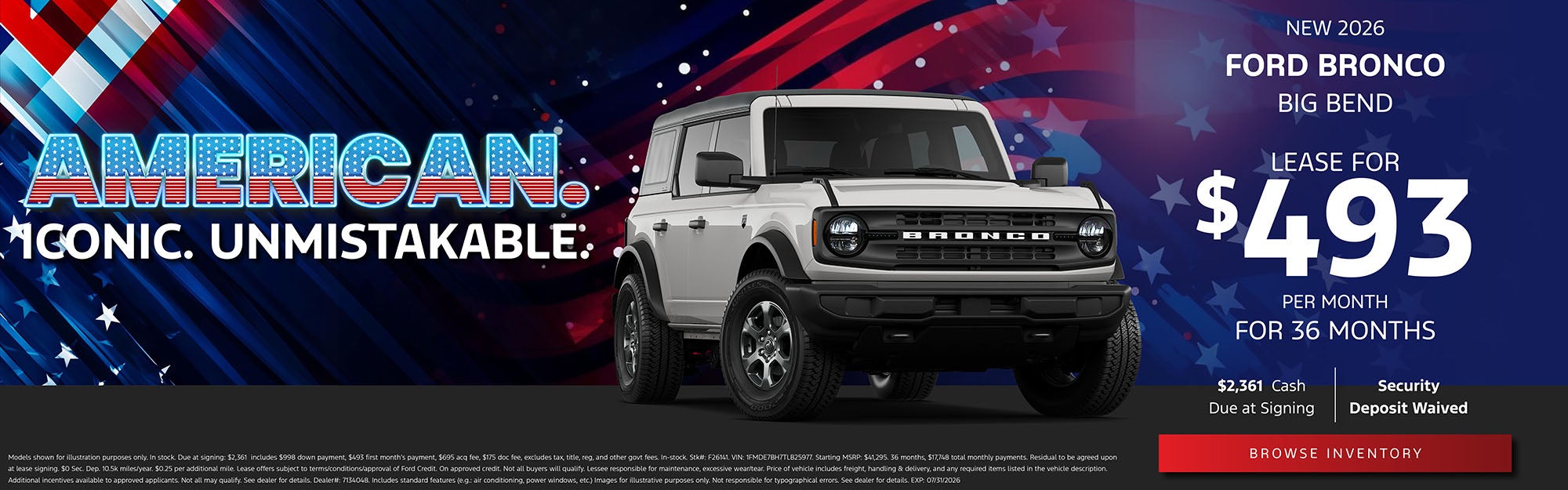 Ford Bronco Lease