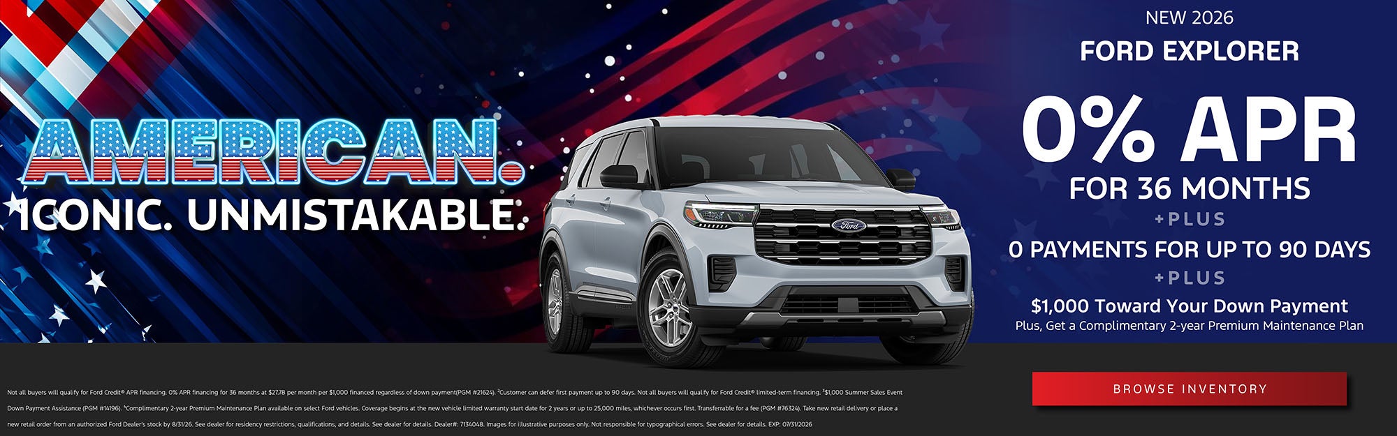 Explorer 0% APR