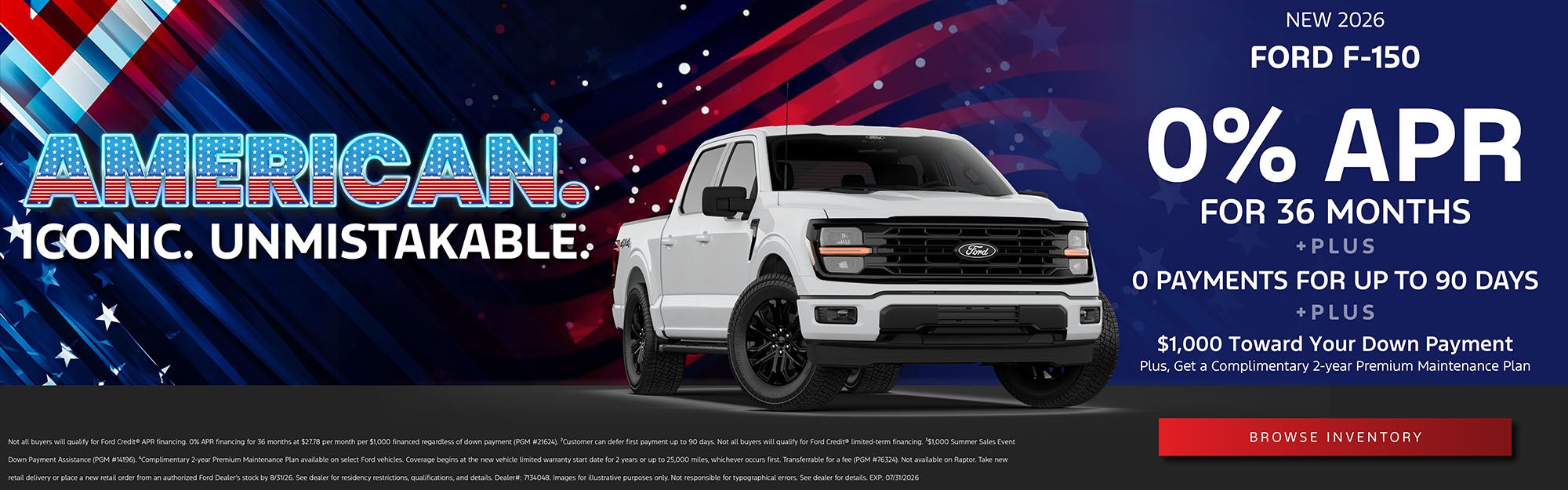 Ford F-150 0% APR